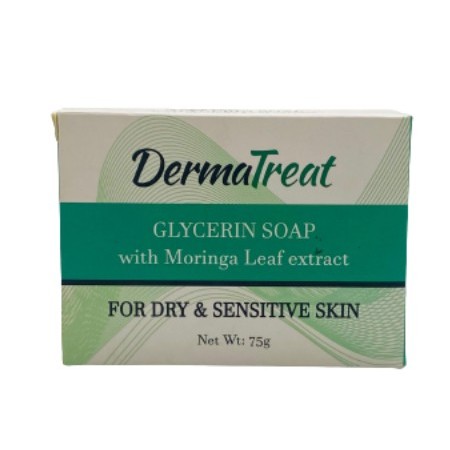 DermaTreat Glycerin Soap with Moringa Leaf extract